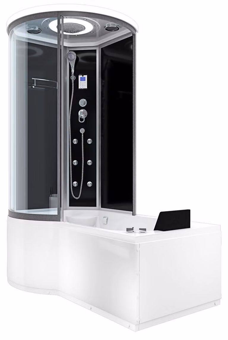 Kombination doccia idromassaggio K55-R31-WP Duschkabine Wanne 100x170 cm