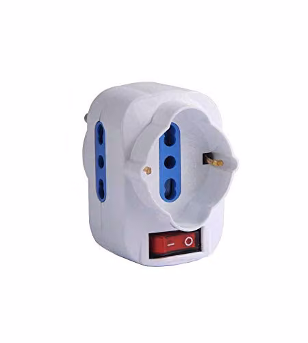Adattatore Triplo Girevole Bianco Bl Syntesy 06615