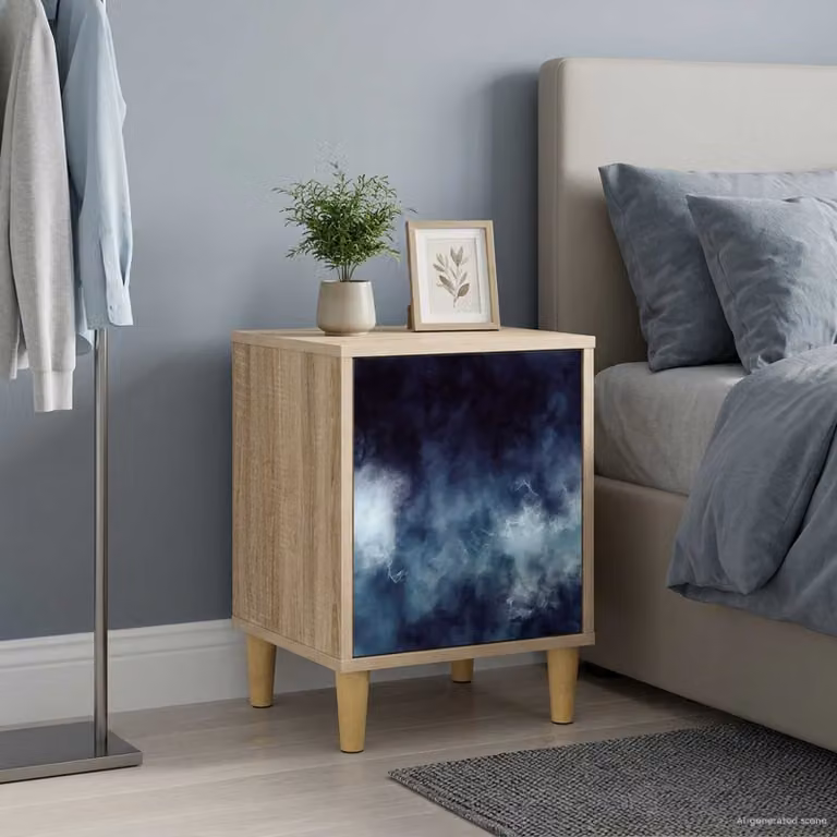 Armadio da Notte vidaXL RAALTE in Rovere Sonoma, L 36 cm x P 33 cm x H 50 cm