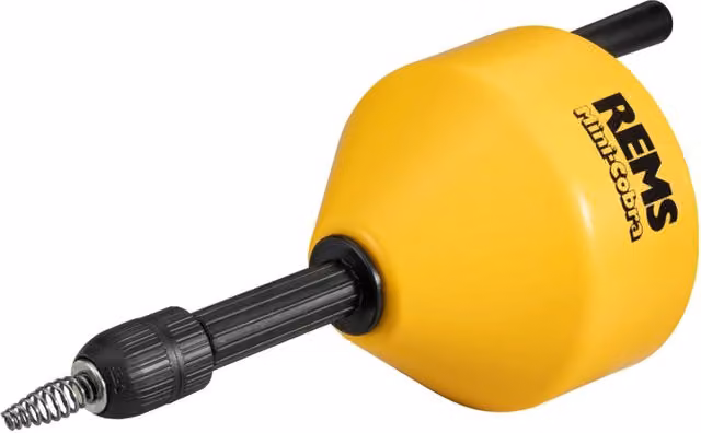 Sturatubi Mini Cobra Rothenberger per azionamento manuale o elettrico, colore giallo