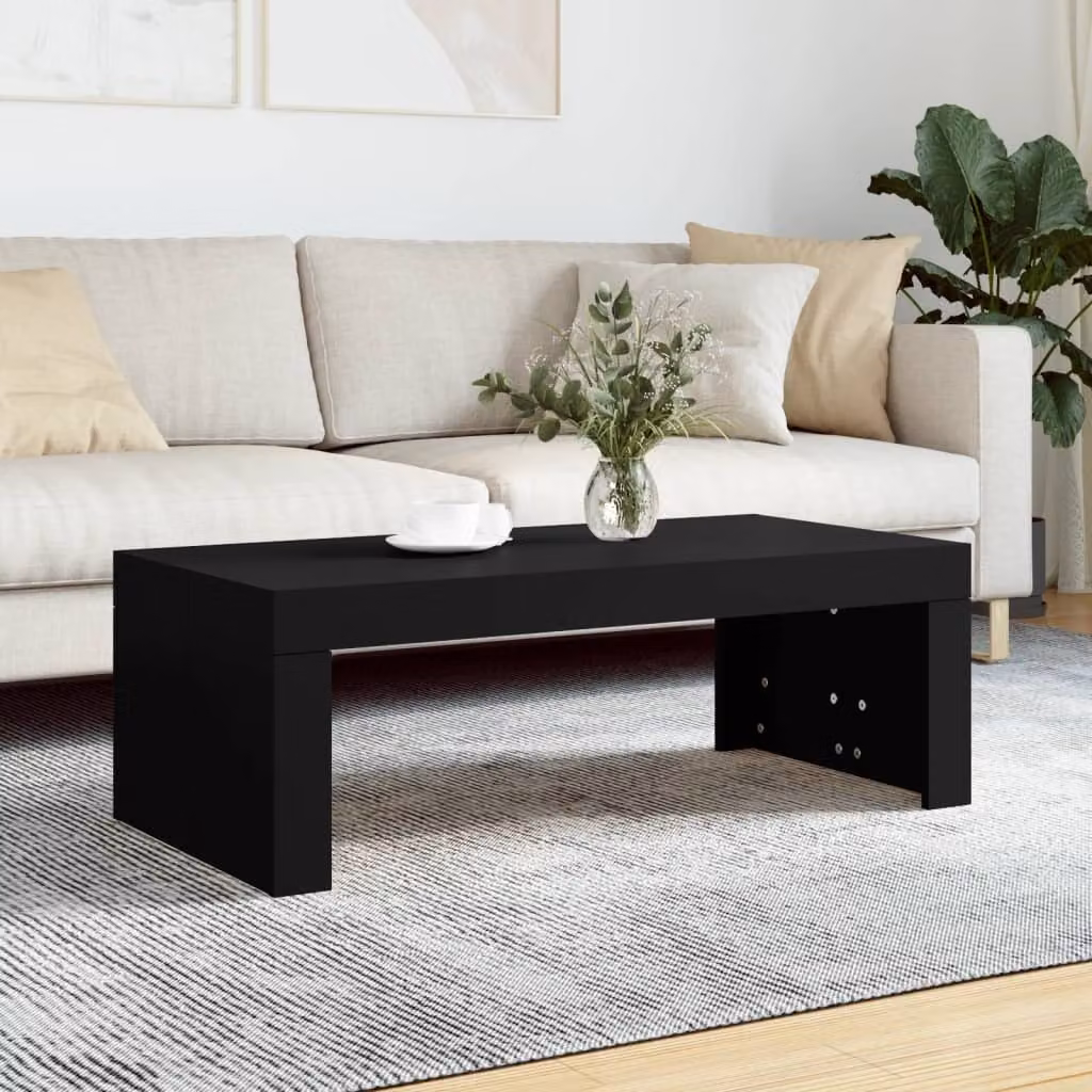 Maison Exclusive - Tavolino nero 102x50x36 cm Materiale ligneo