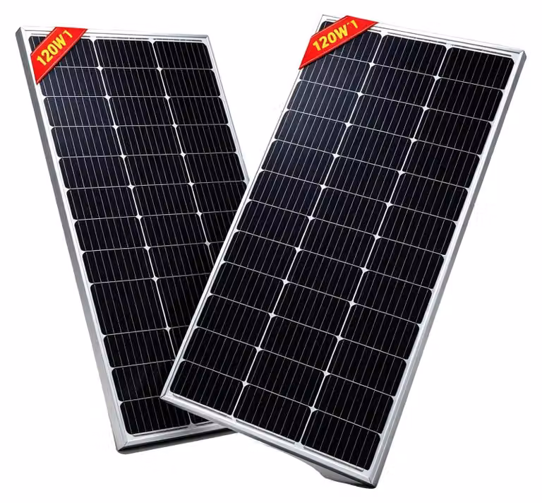 Pannello solare, alta efficienza, design resistente, 2 pannelli da 120 W