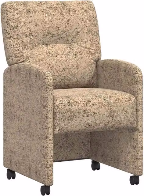 Sedie da Pranzo con Ruote 2 pz | Sedie da cucina Grigio chiaro 57 x 67 x 95 cm