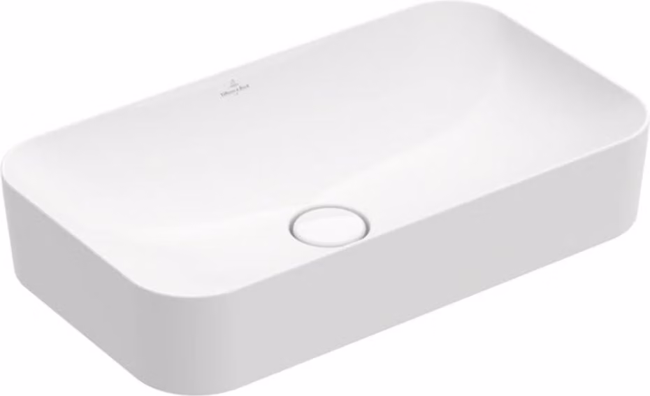 Villeroy & Boch Finion lavabo à poser, sans trop-plein, sans plage de robinetterie, 600x350mm, 414361R1, 414361R1
