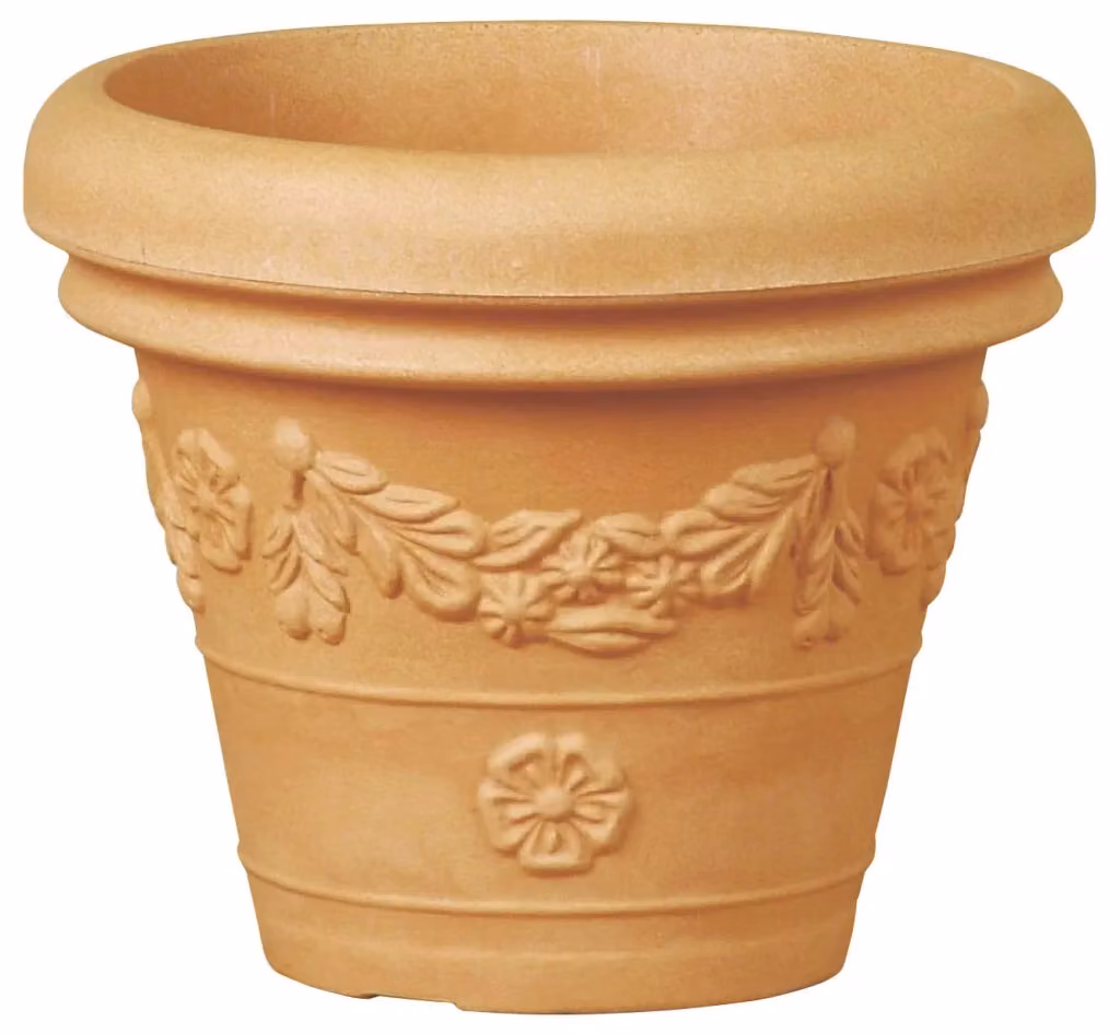 Vaso Tulli Festonato Classic 80 in Resina Beige Ø 80 cm x H 62,9 cm – 2