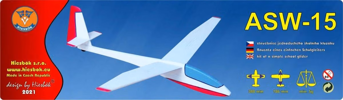 Accessori per modellismo Hiesbök ASW-15, dimensioni 380mm