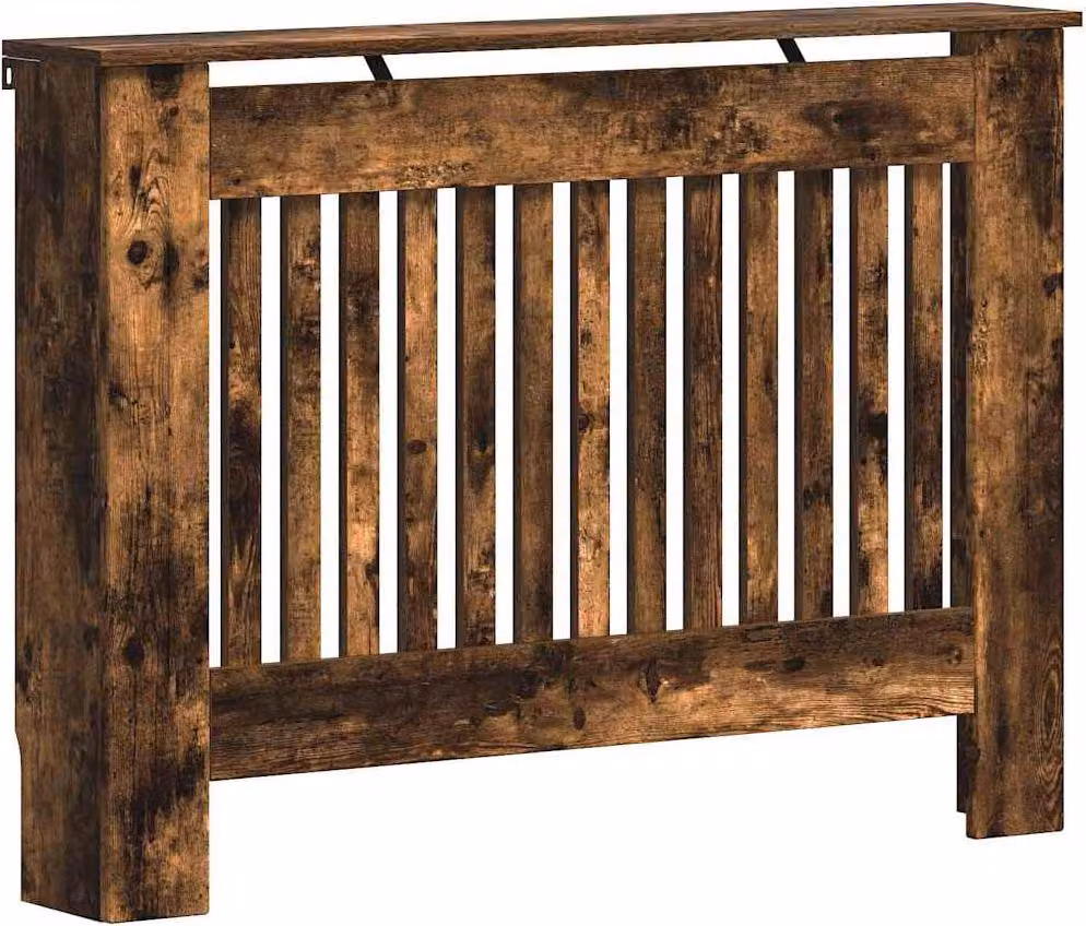 Copertura per radiatori Rovere fumé 112 x 19 x 81,5 cm