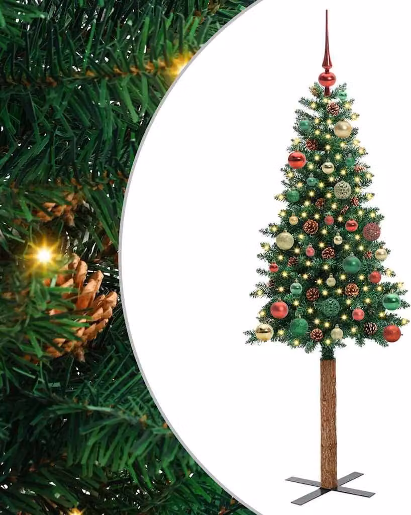 Albero di Natale snodato con 150 LED con supporto Verde 150 cm