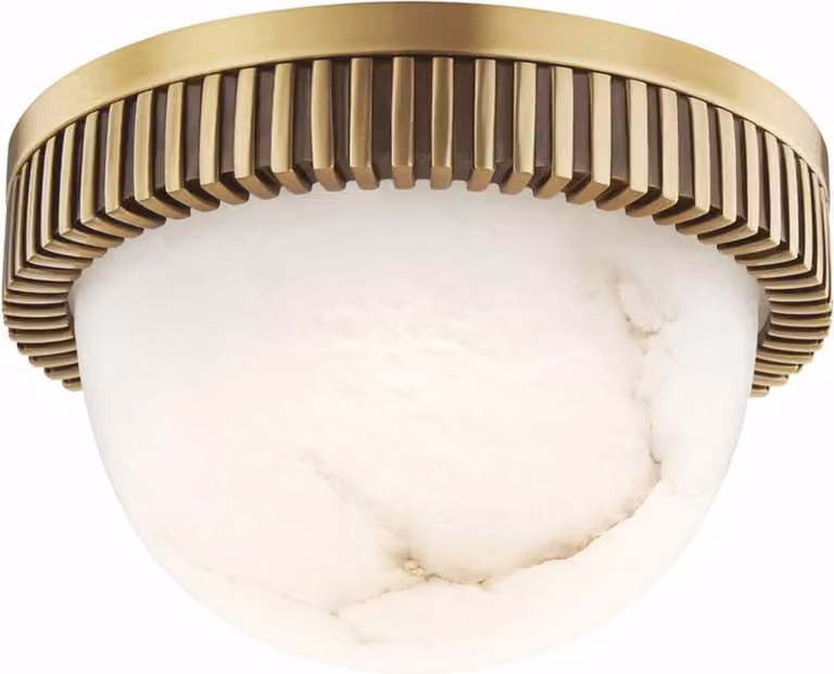 Casa Padrino Lampada da soffitto a LED in ottone anticato Ø 13 cm - Lampade a LED