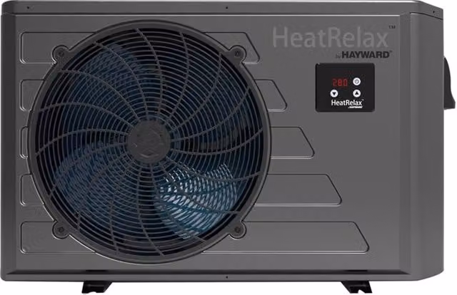 Pompa di calore per piscina Hayward HEATRELAX grigia per volumi fino a 40 m³