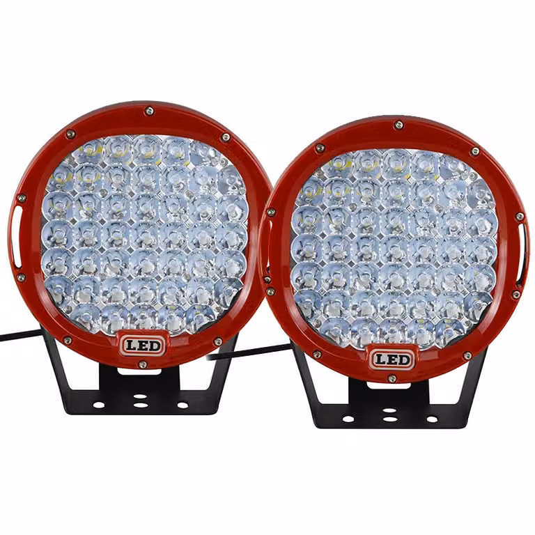 Luce da lavoro a LED, potenza, modello di faretto, faretto 2X rosso da 225W