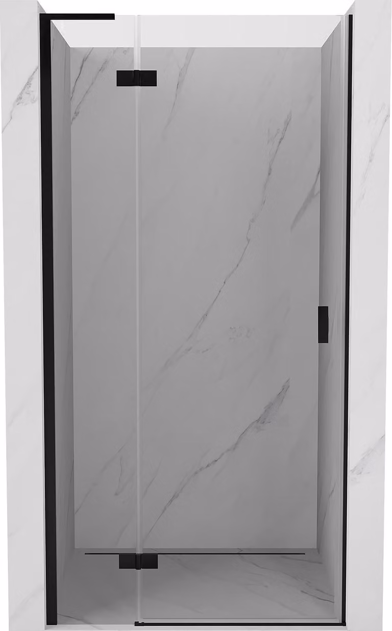Mexen Mist-H L porta doccia battente sinistra 85 cm, trasparente, nero - 8A5L-085-000-70-00-L
