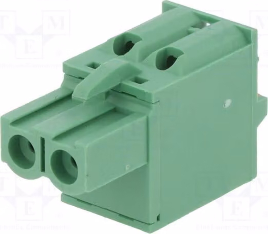 1 x Barra di connessione a spina dritta, disattivabile, connettore da 5 mm, numero di poli: 2, connettore femmina 2EDGKDF-5.0-02P-14-00AH