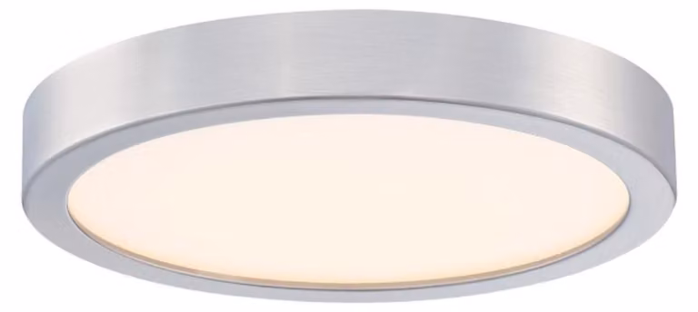 Plafoniera LED Nichel piatto / acrilico 21 cm