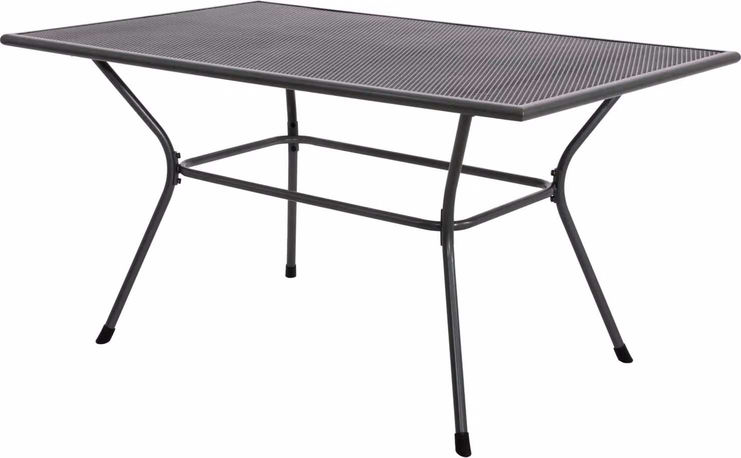 Tavolo - 145x90x74,5 cm - acciaio - piano in rete