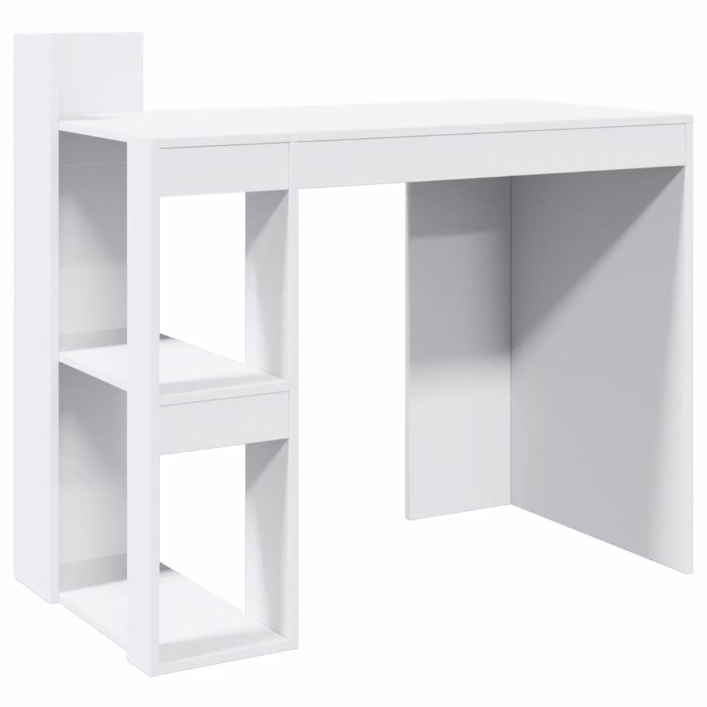 Scrivania Ufficio Bianca 103,5x56,5x94 cm in Legno Multistrato