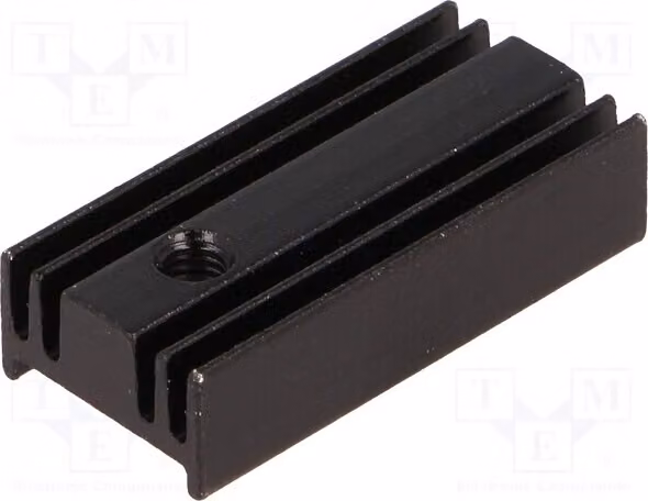 1 radiatore: stampato, lunghezza: 25,4 mm, 40K/W, modello HS-112-25, altezza: 6,5 mm, larghezza: 12 mm, colore nero