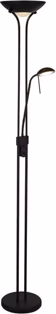 Piantana da terra Searchlight Mother Child in metallo e vetro nero con LED regolabile 15,41W 3000K luce bianca calda – 1