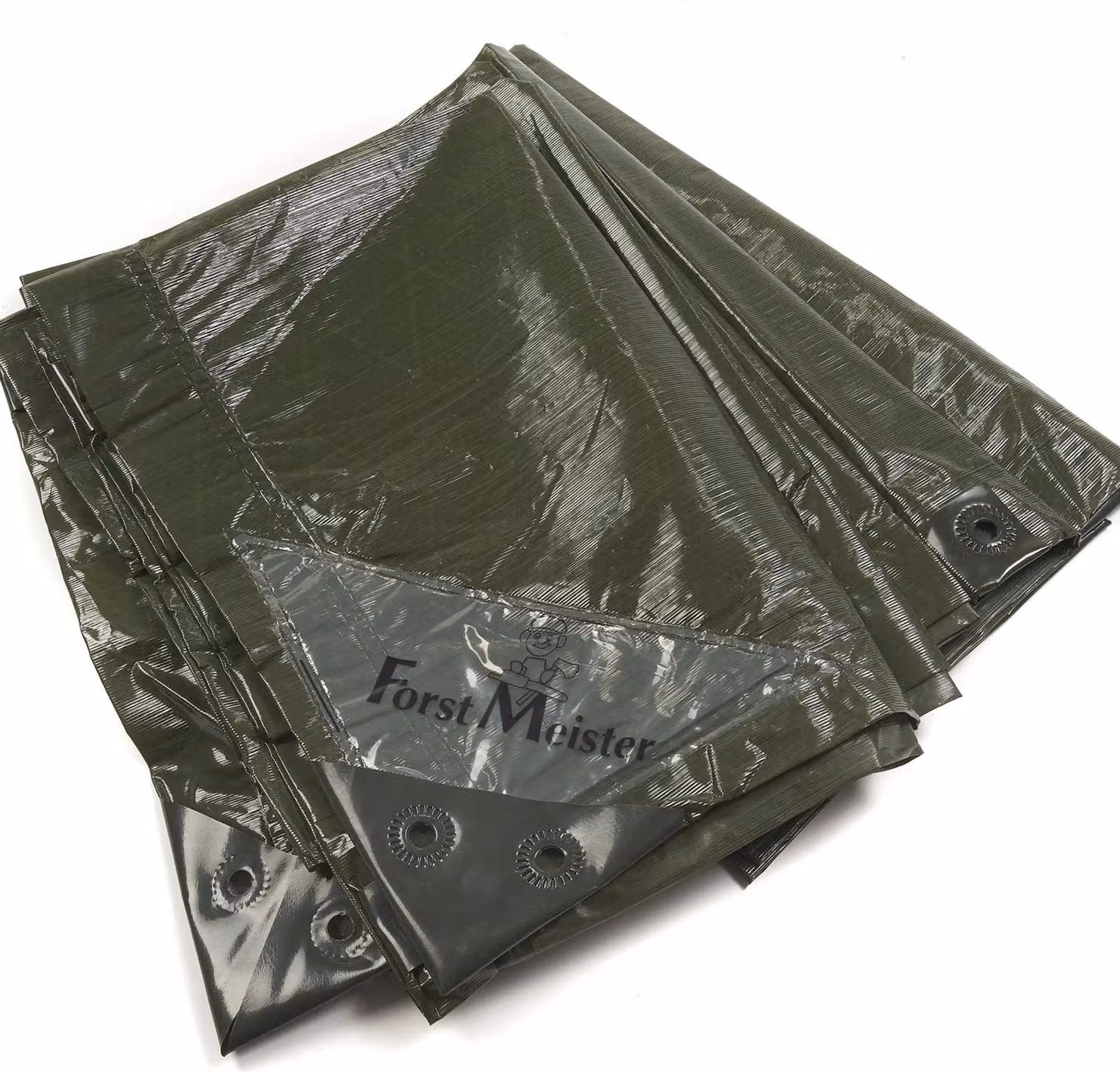 Telo cerato, verde tinta unita, resistente, 90 g/m², 2 x 3 m