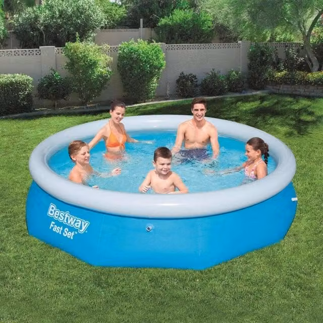 Piscina Gonfiabile Rotonda Intex Fast Set Blu con Pompa Filtro L: 305 cm, H: 76 cm
