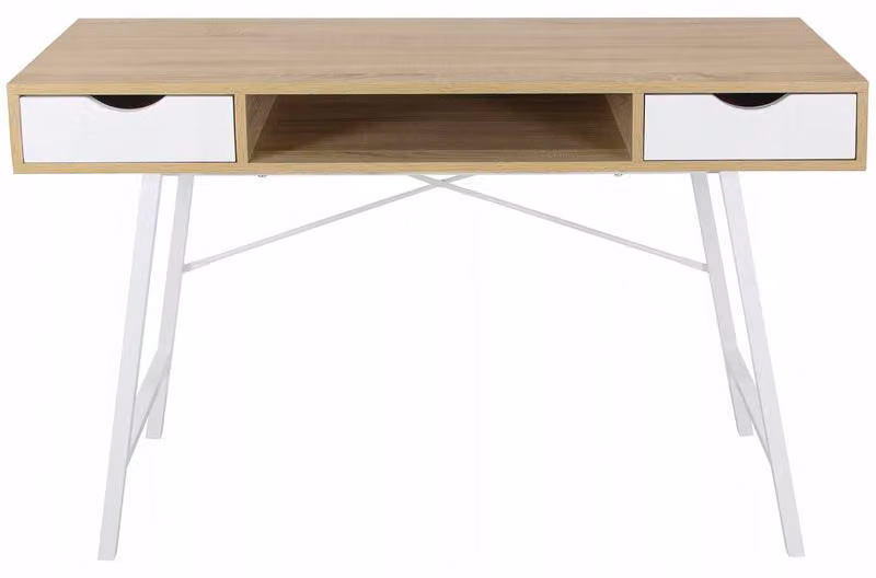 Scrivania – Tavolo da lavoro – Scrivania per computer – Banco da lavoro – Scrivania da ufficio – Ampio piano di lavoro – Materiale in legno resistente