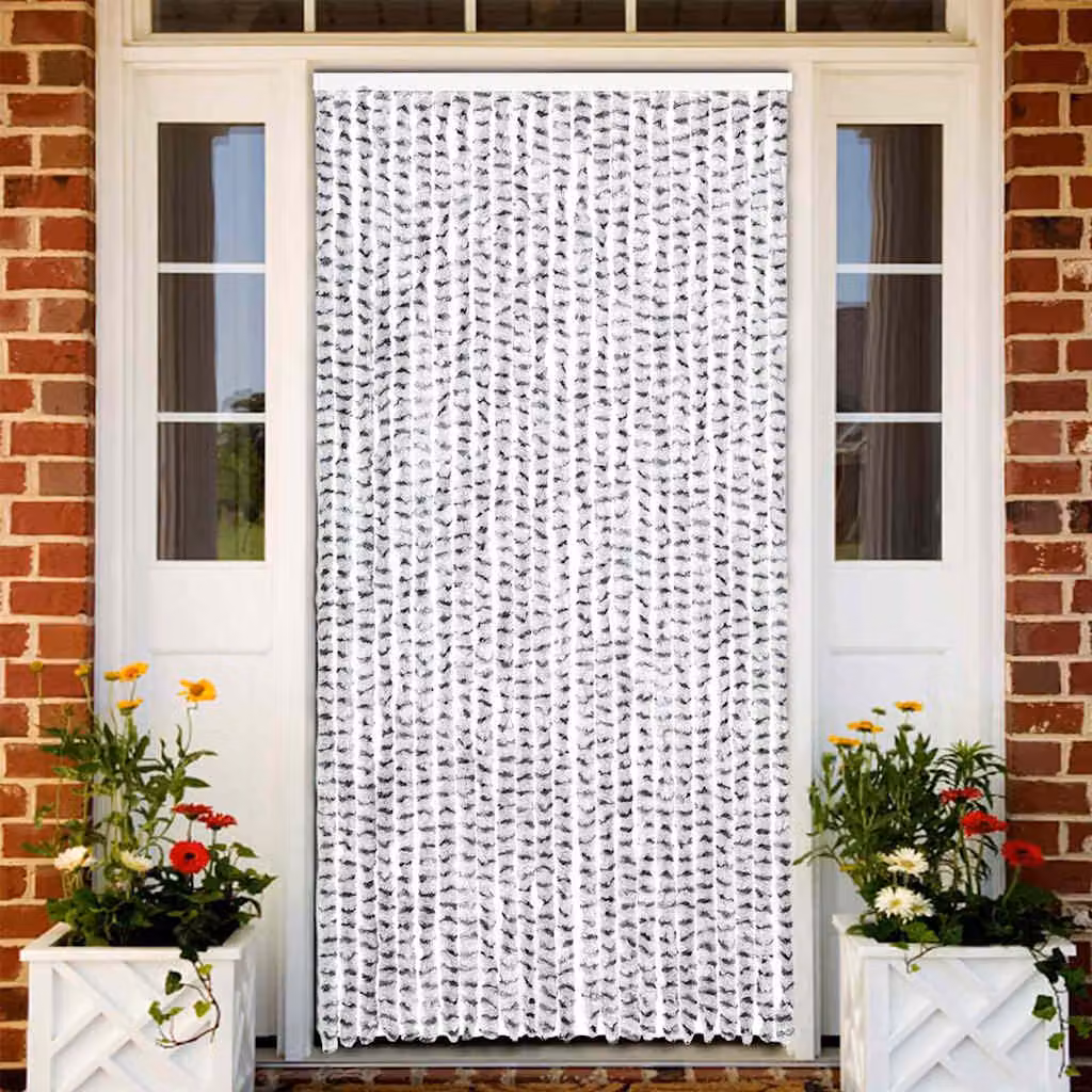 Zanzariera vidaXL in ciniglia e poliestere, opaca e termoisolante, Grigio, L: 100 cm, H: 220 cm