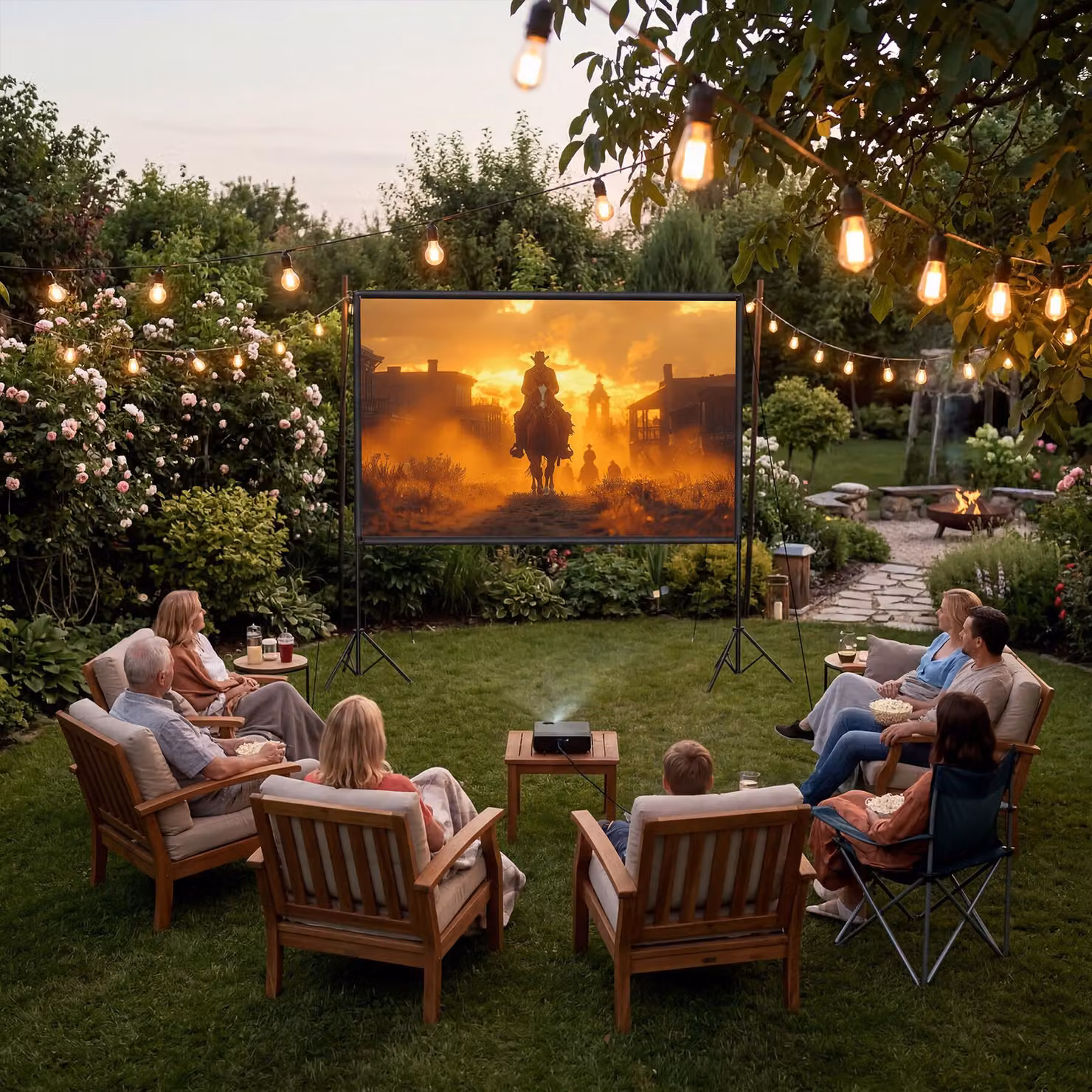 Schermo per proiettore Cinema TecTake con treppiede pieghevole, formato 16:9, compatibile con 4K e HD, colore bianco – 1