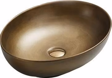 Mexen Iko lavabo da appoggio 52 x 39 cm, oro antico - 22245253
