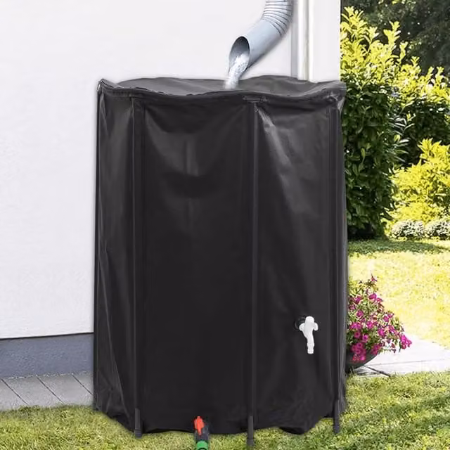 Serbatoio Acqua con Rubinetto Pieghevole 1350 L in PVC 156007