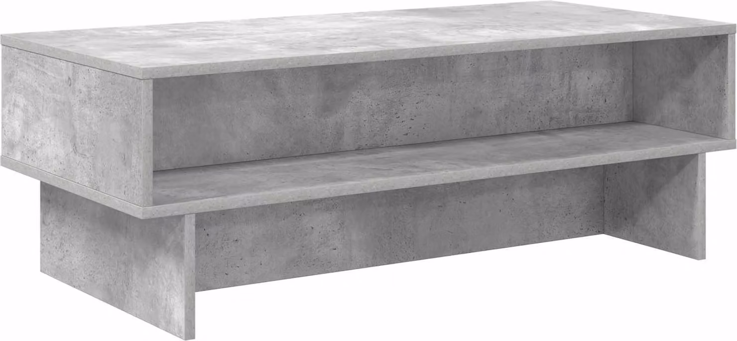 Tavolino da salotto Grigio cemento 100 x 46 x 35 cm