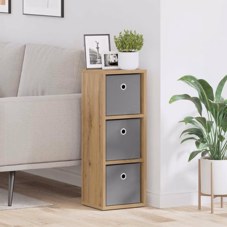 Credenza vidaXL in stile minimalista color rovere marrone L: 25,5 cm, P: 22 cm, H: 69,5 cm