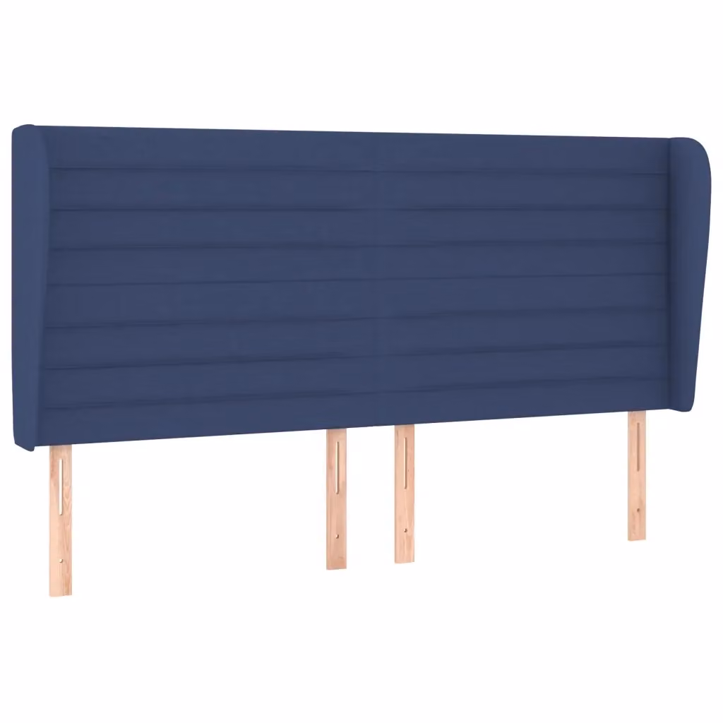 Testiera ad Orecchio vidaXL in Tessuto Blu L: 203 cm, P: 23 cm, H: 118 cm – 2