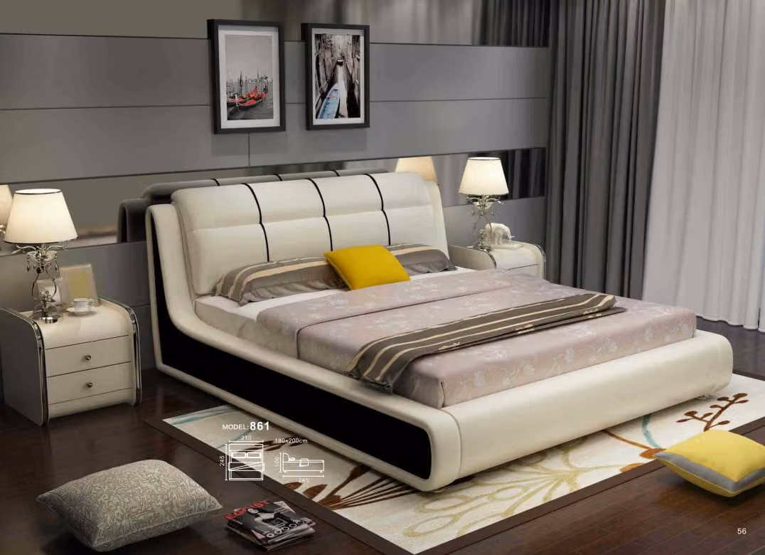 Luxus Schlafzimmer Bett Doppel Betten Holz 180x200cm Designer Hotel Einrichtung
