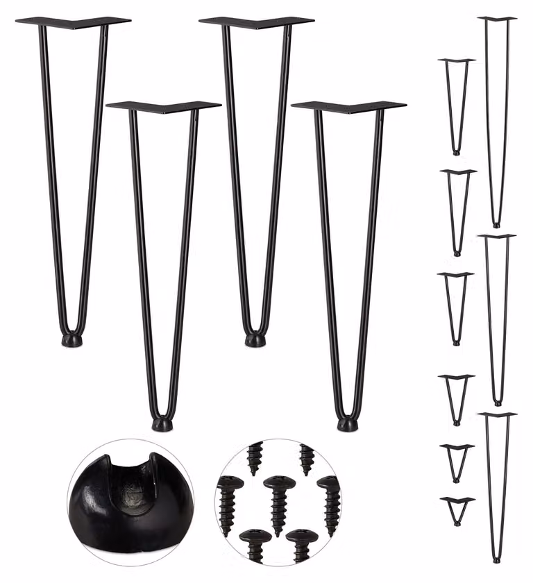 Set di 4 fermagli per progetti di tavoli e sedie