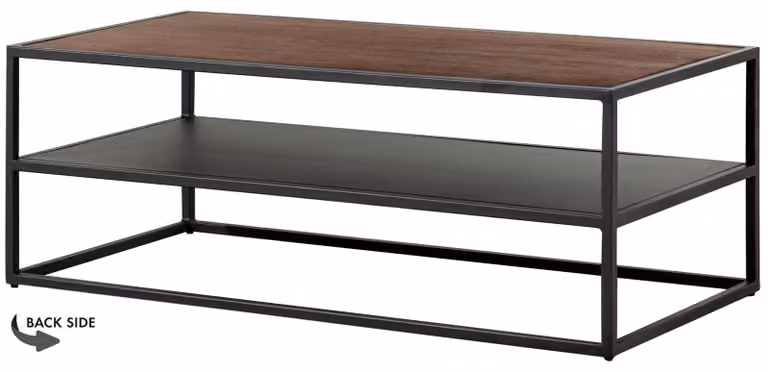 MASSIVMOEBEL24 | Tavolino da salotto in legno di Mango 120x60x43 oliato / marrone LOUNGE COLLECTION #104