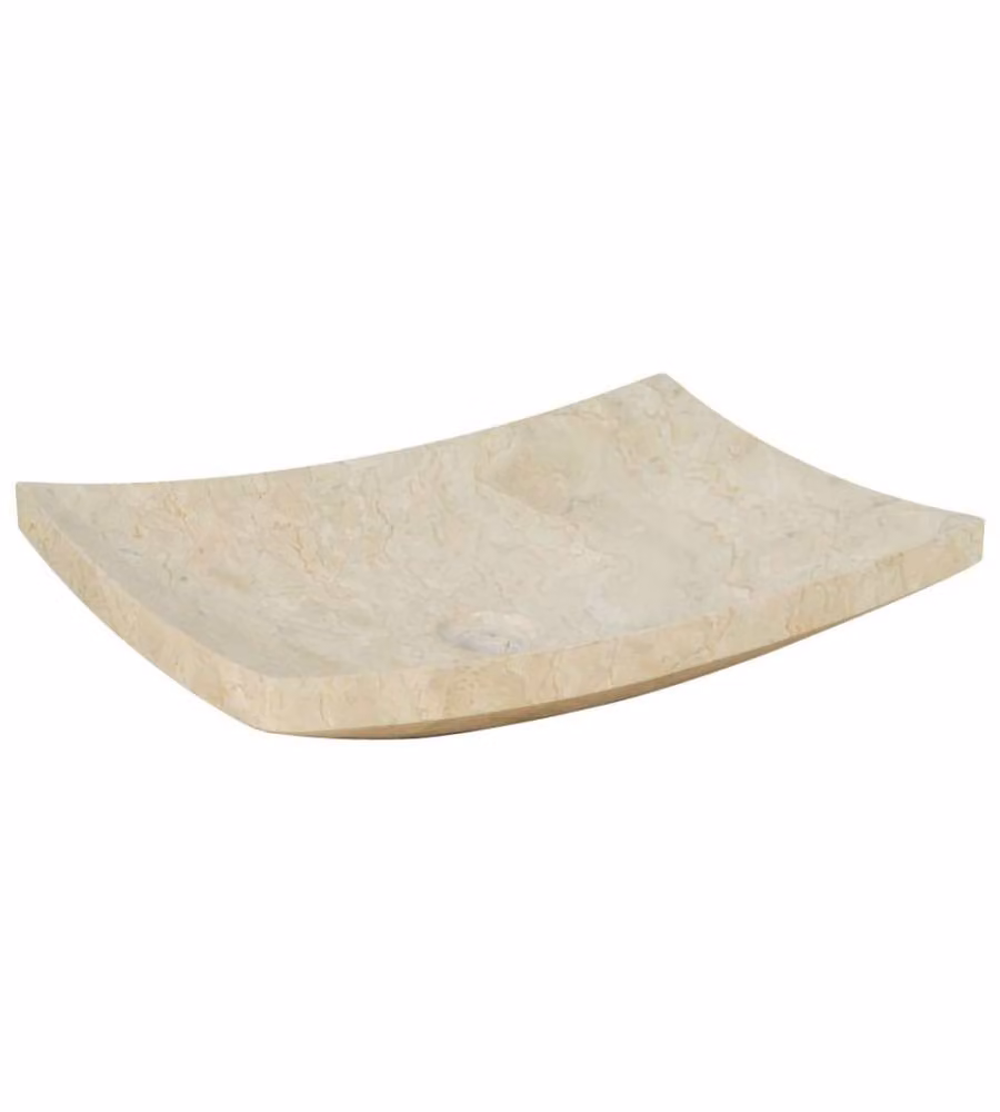 Lavandino 50x35x12 cm in Marmo Crema
