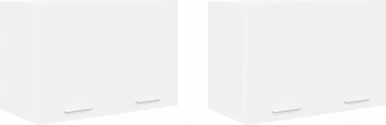 Armadio pensile 2 pcs Bianco 60 x 31 x 40 cm Legno multistrato