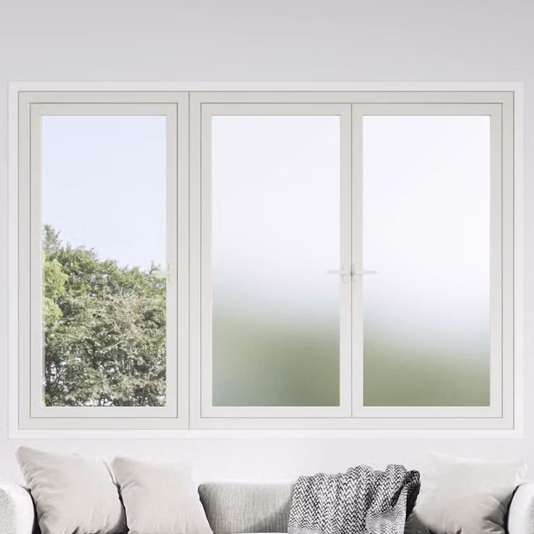 Pellicole per Finestre Smerigliate Bianche in PVC Adesive vidaXL