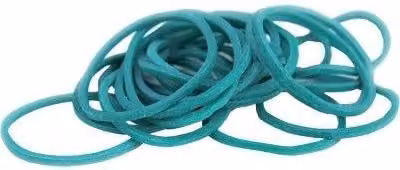 Elastici in gomma Stars per ortaggi verde e turchese, 20 confezioni da 1 kg ciascuna, Ø 25 mm, 1 x 1,2 mm