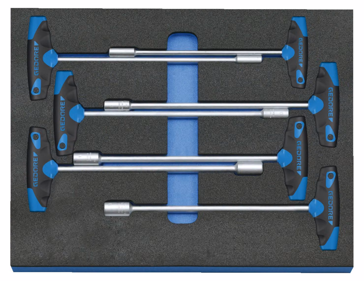 GEDORE 2005 CT2-2133 T Set di chiavi a bussola in modulo di controllo, 7 pezzi, 2016532
