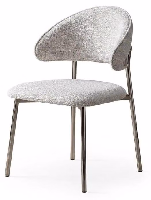 Sedia moderna, beige, design minimalista, elegante, ideale per la sala da pranzo