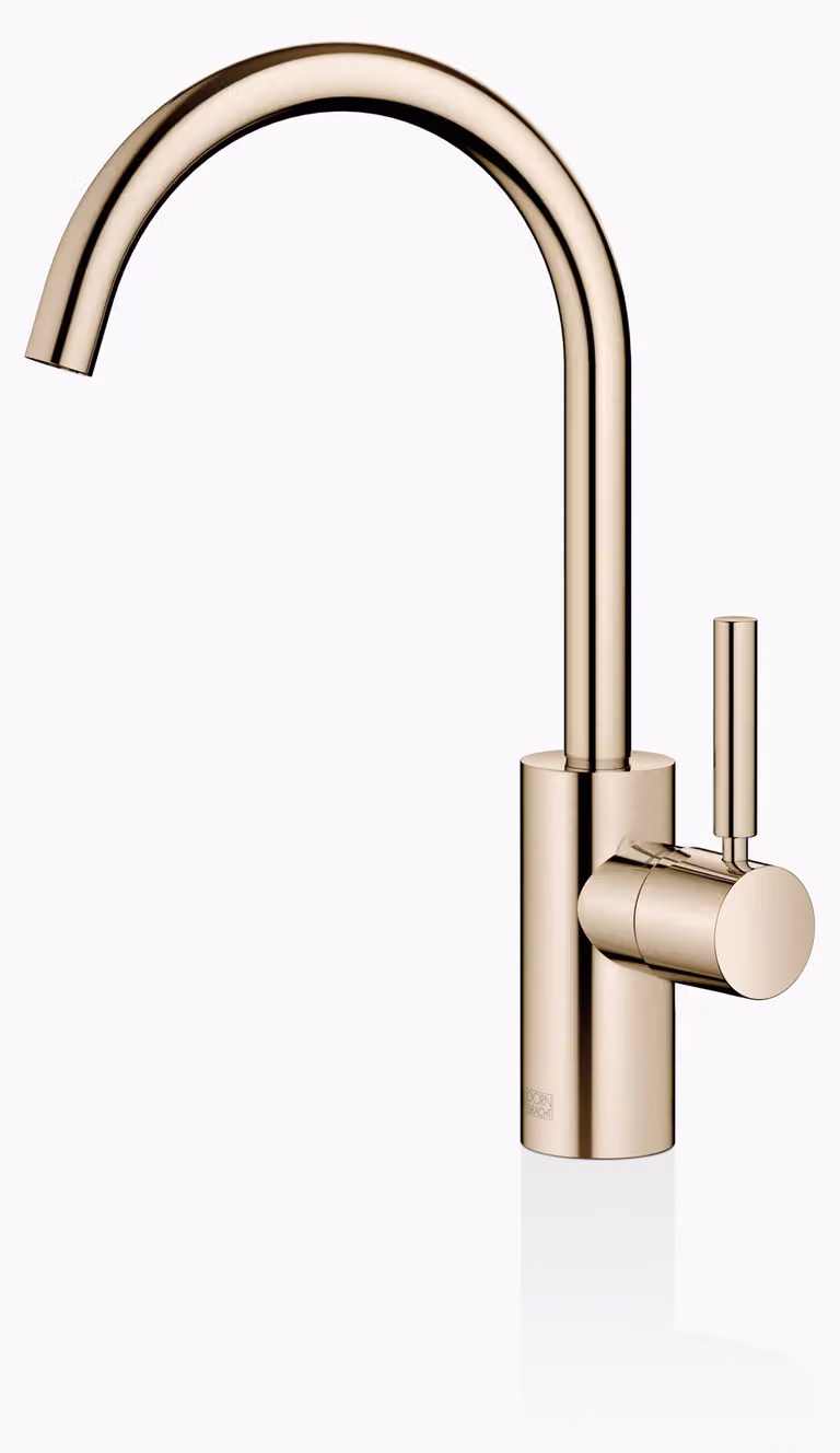 Dornbracht META Mitigeur monocommandé pour lavabos sans vidage, saillie 167mm, bec orientable 360, 33505661-26, 33505661-26