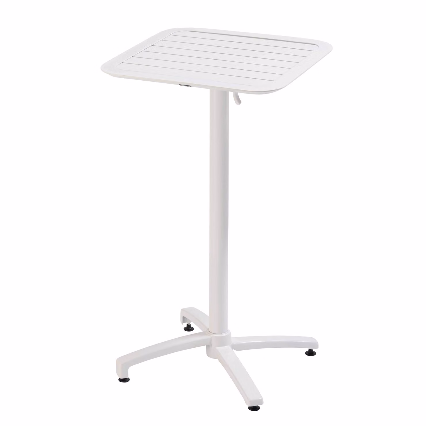 Tavolo inclinabile in alluminio bianco altezza 60x60 cm - Oviala Almada