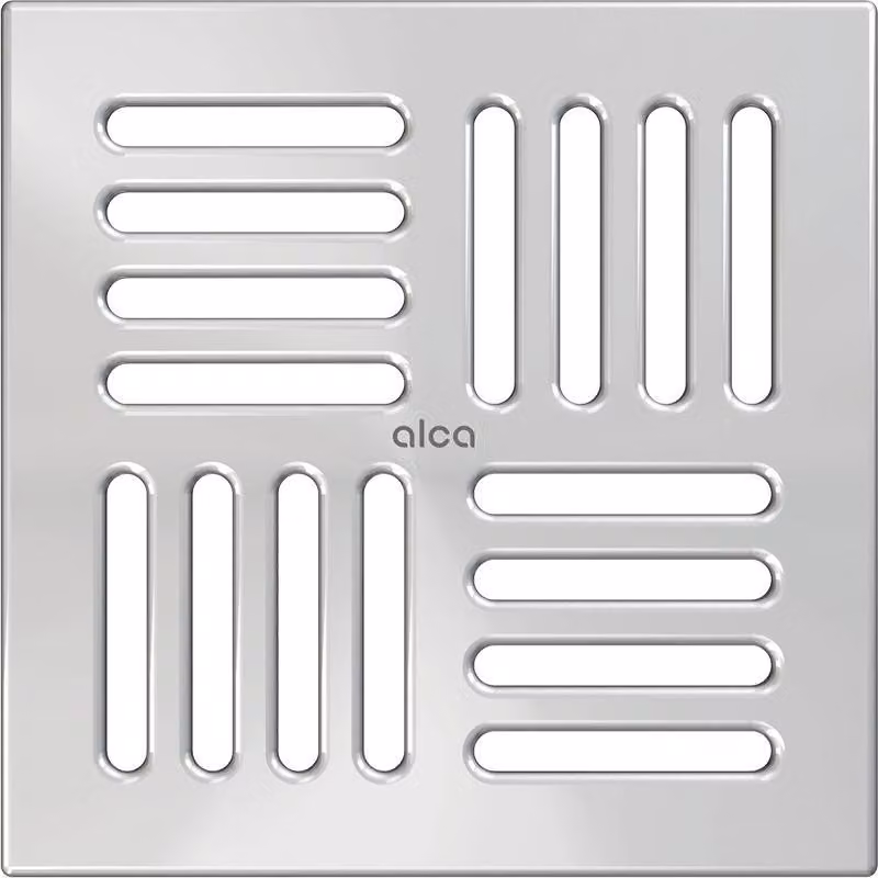 AlcaDrain Design Rost 143×143 mm Edelstahl für Bodenablauf