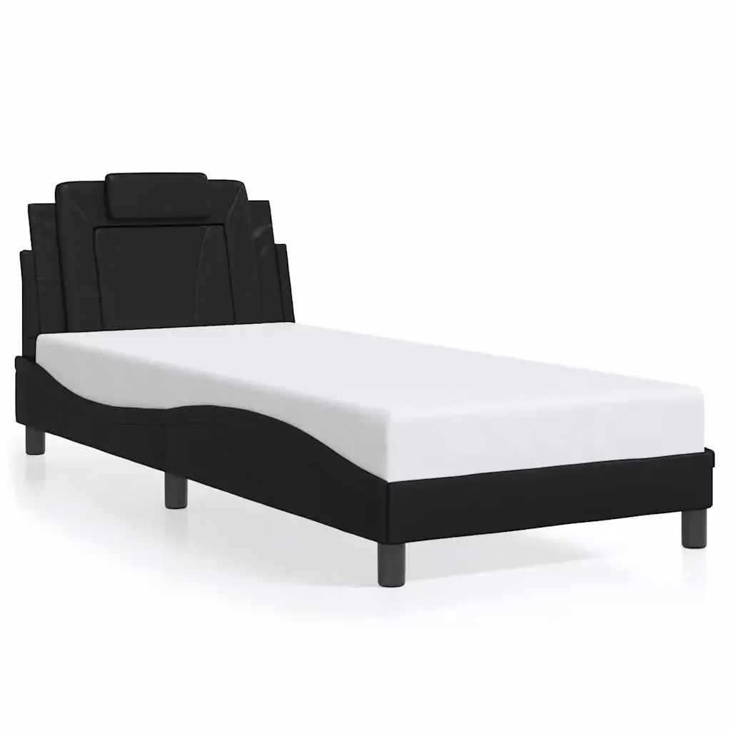 Giroletto Viana vidaXL in similpelle nero L/P: 80 x 200 cm – 2