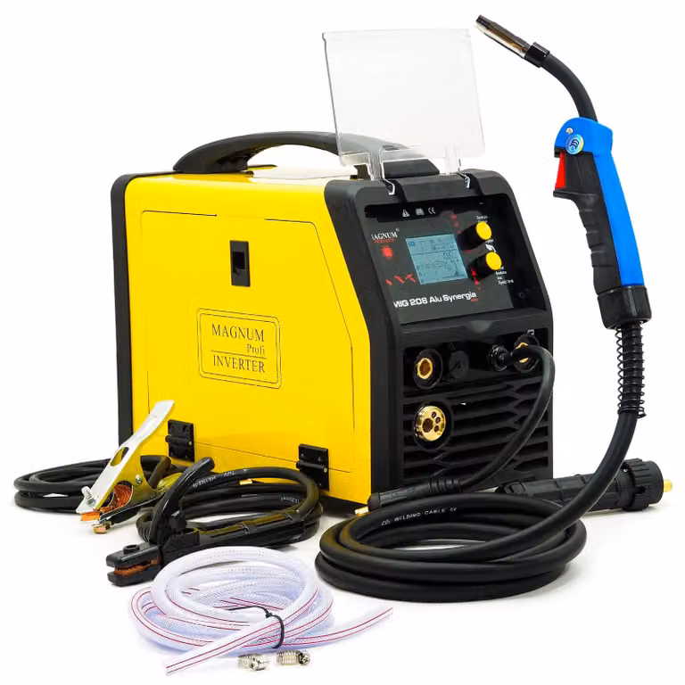 Saldatrice inverter 200A, tecnologia sinergica MIG/MAG/TIG - Potenza: 200 Watt