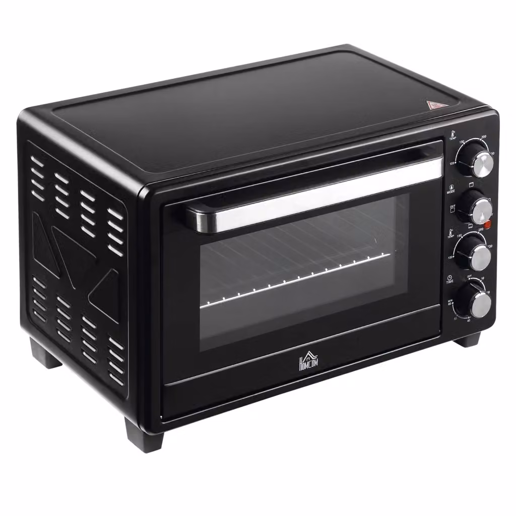 Forno Elettrico da Tavolo XYLO da 32L 1600W con Timer e Temperatura Regolabile, Nero, L/P/H: 52,2 x 38,1 x 33,5 cm – 2