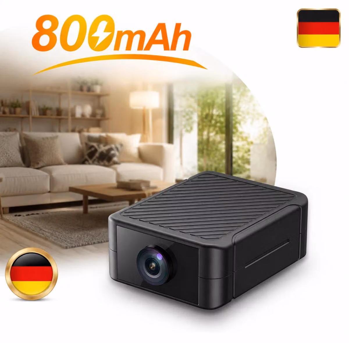 Mini telecamera IP 4K HD, 1080P, wireless, Wi-Fi, telecamera di sorveglianza