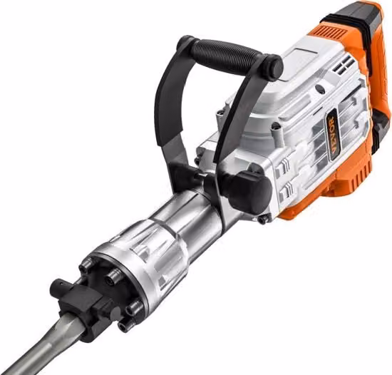 Martello Demolitore Professionale Kibus 3500W con 2 Scalpelli e Custodia, Bianco