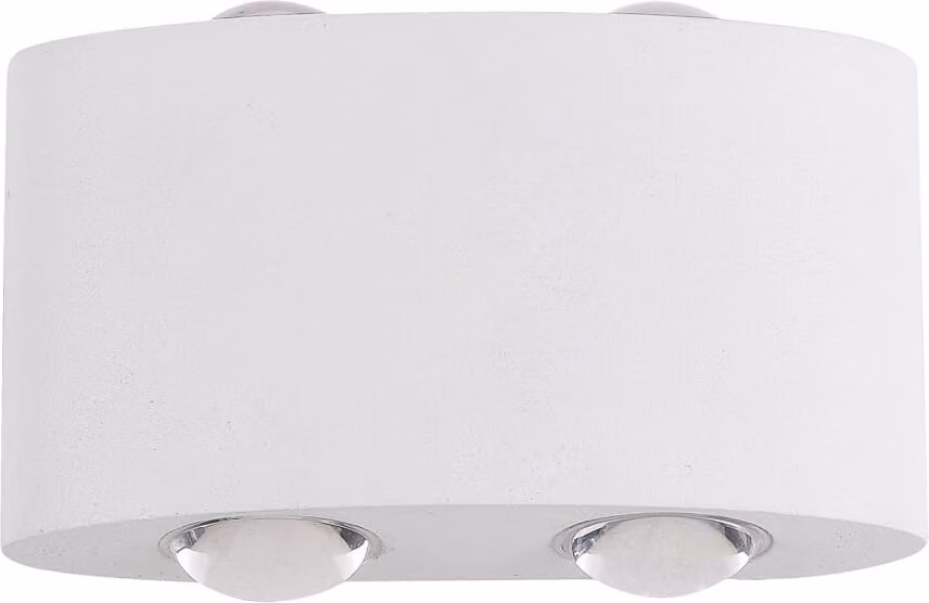 Applique da esterno a LED GILBERTO bianca 4W, bianco caldo 280 lm, alluminio, dimensioni: 6,7 x 12 x 4 cm, IP54, Italux